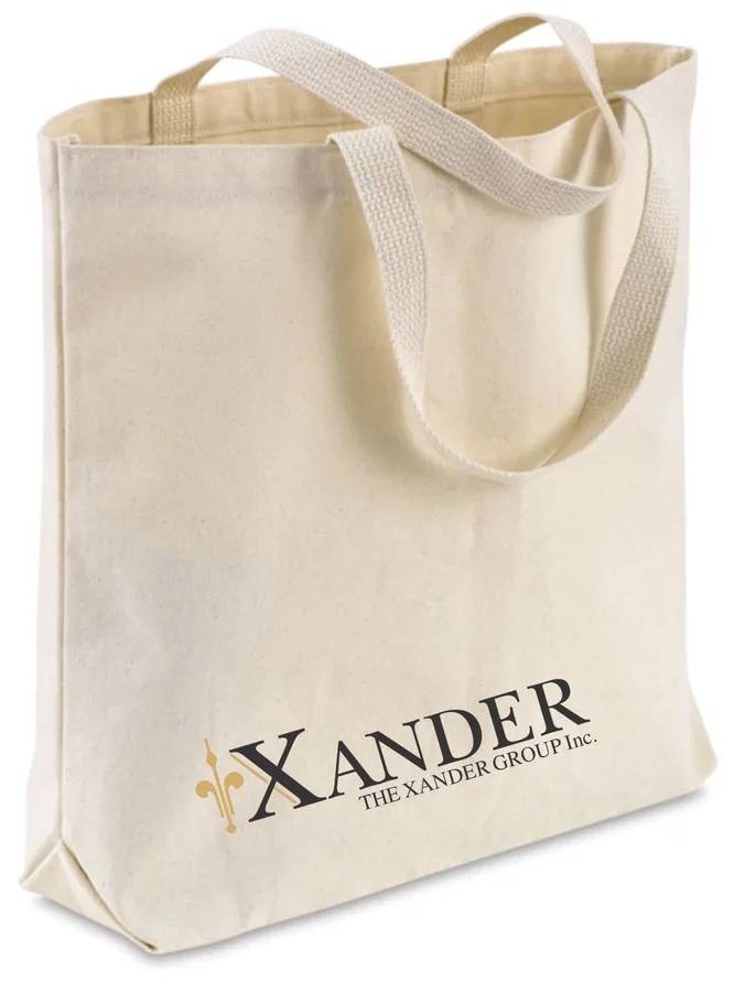 Canvas tote, natural, long handles (CNS-07)