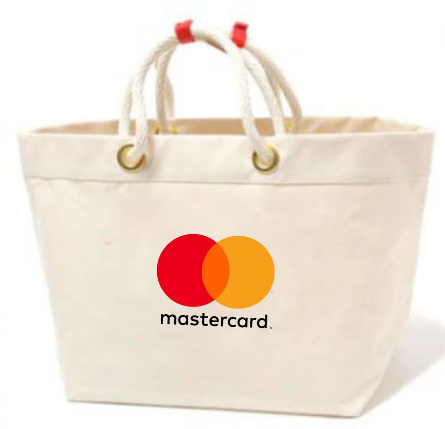 Canvas tote, eyelet rope handles (CNS-14)