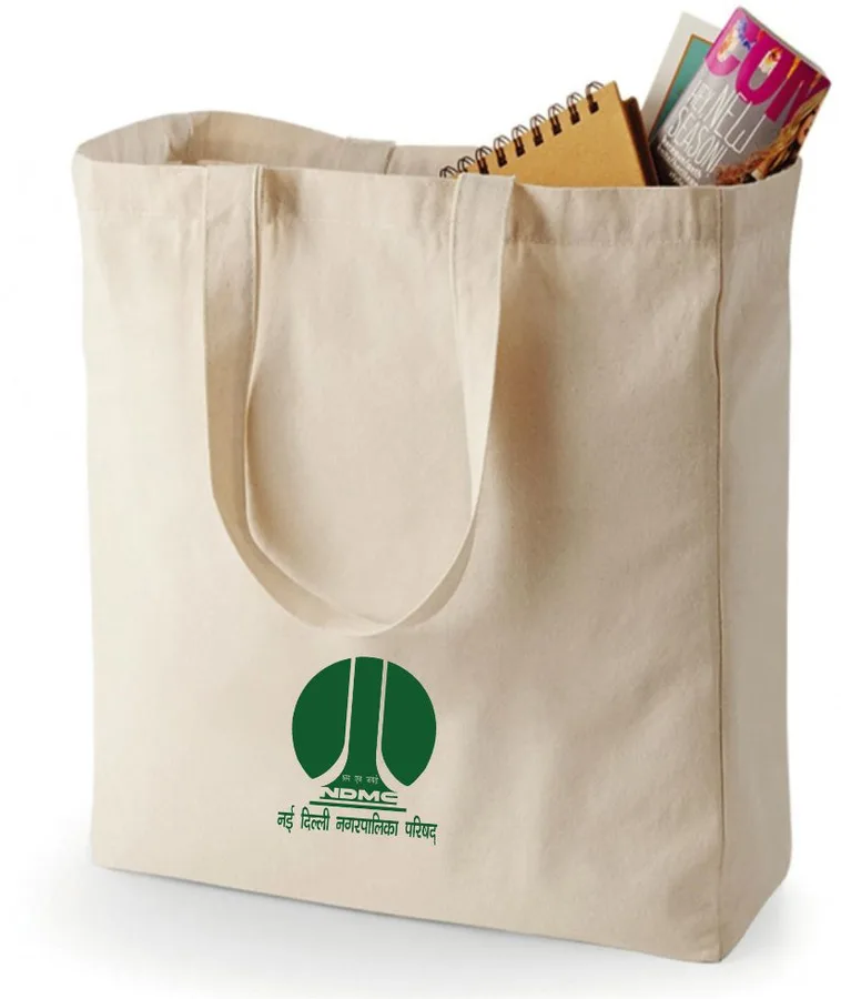 Canvas tote, wide, long handles (CNS-17)