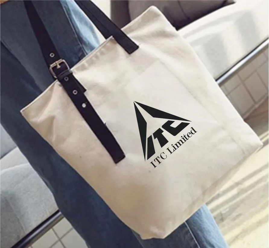 Canvas tote, buckle strap (CNS-44)