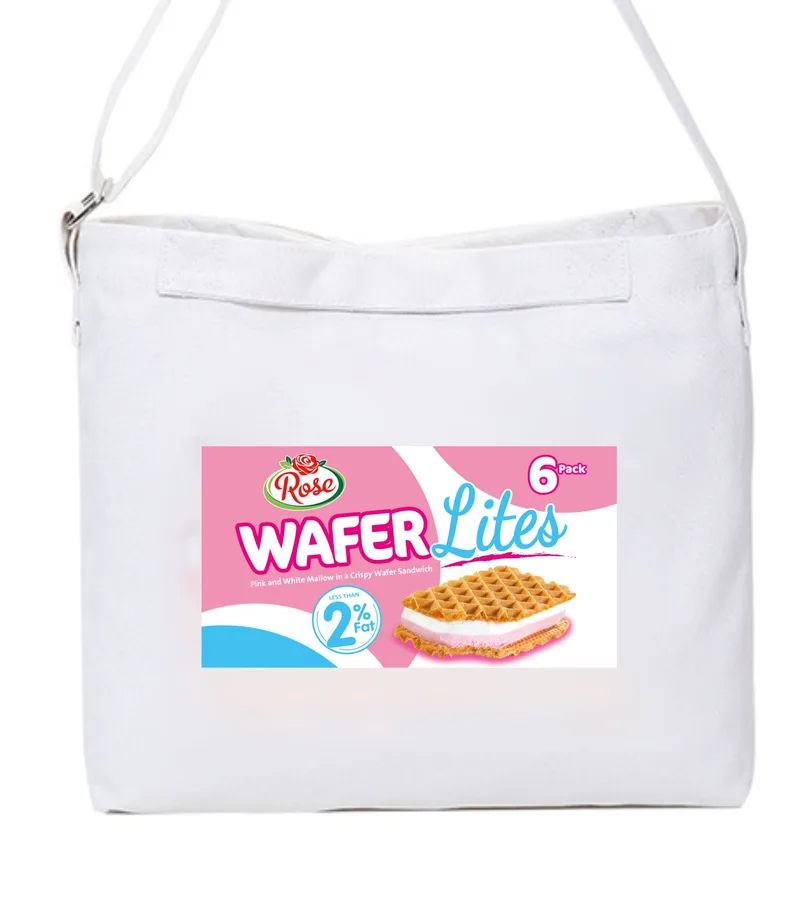 Canvas tote, white, full-colour print (CNS-48)