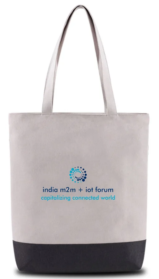 Canvas tote, black base, standard (CNS-52)