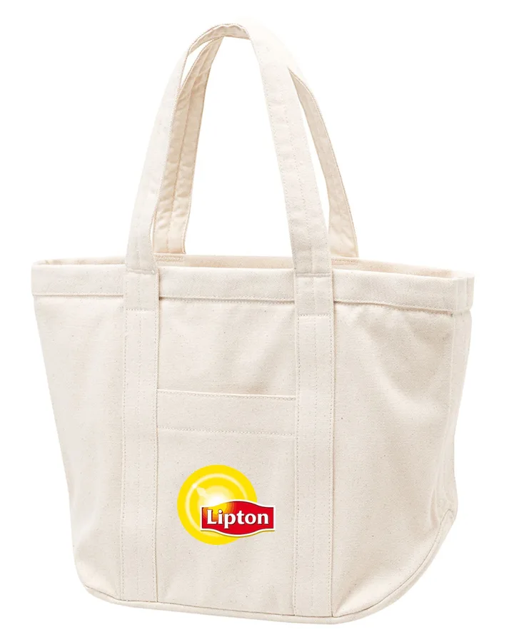 Canvas tote, double handles, pocket (CNS-66)