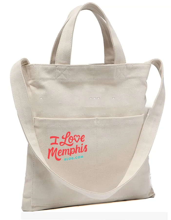 Canvas tote, button pocket, crossbody (CNS-67)