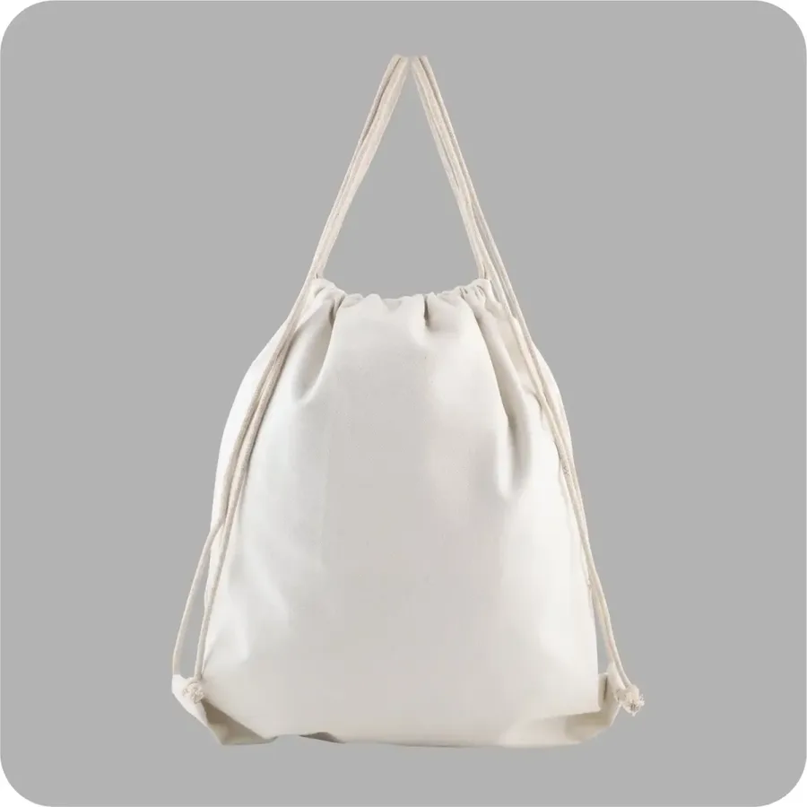 Canvas drawstring bag, rope straps (CNS-86)