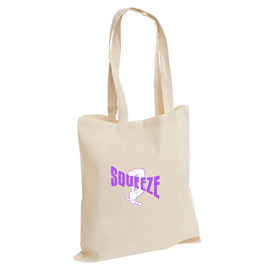 Off-white cotton tote, long handles (CTN-24)