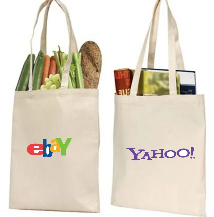 Natural cotton grocery bags, pair (CTN-26)