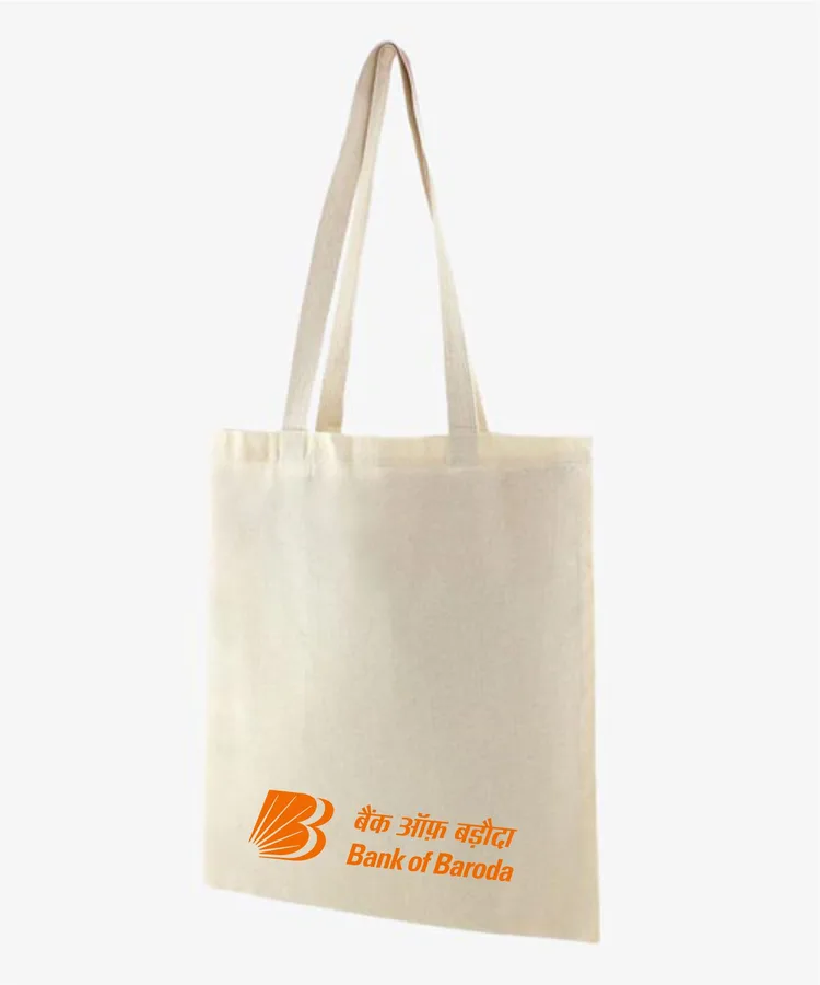 Natural cotton tote, thin handles (CTN-27)