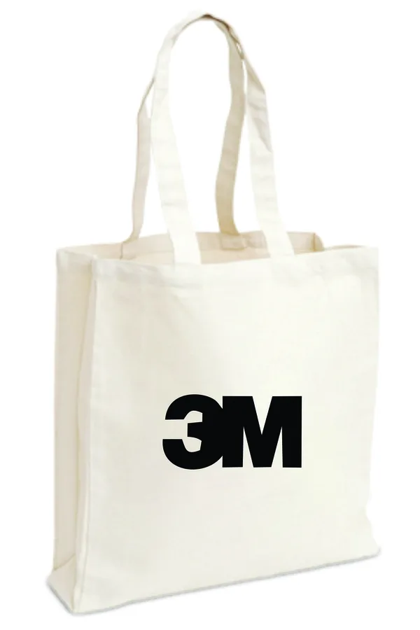 White canvas-weight cotton tote (CTN-28)