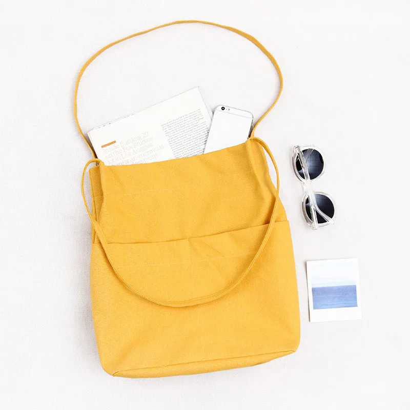 Mustard cotton sling bag (CTN-32)