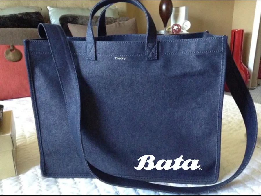 Denim shopper, dark, crossbody (DNM-28)