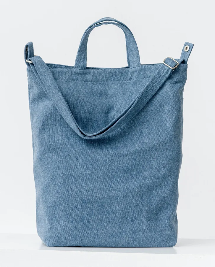 Denim bucket tote, crossbody (DNM-42)