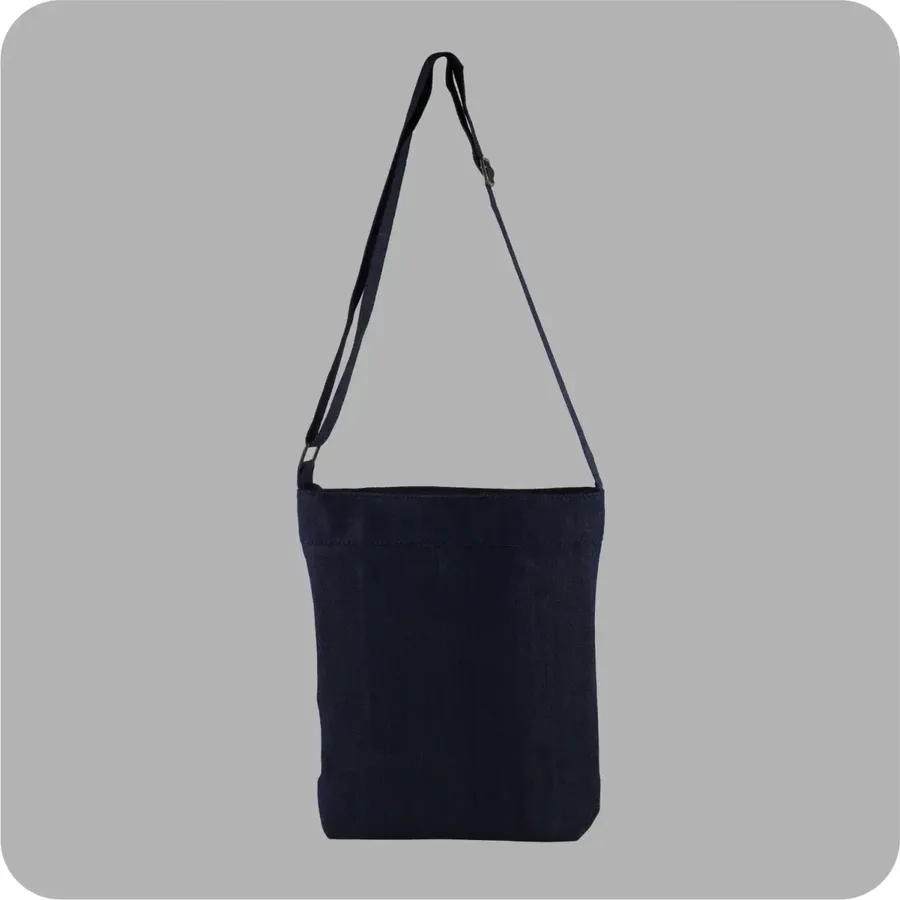 Denim crossbody bag, zip (DNM-48)