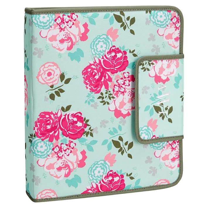 Folder, floral print, ring binder (FDR-21)