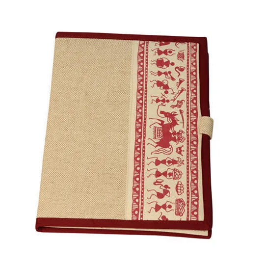 Jute folder, tribal print band (FDR-32)