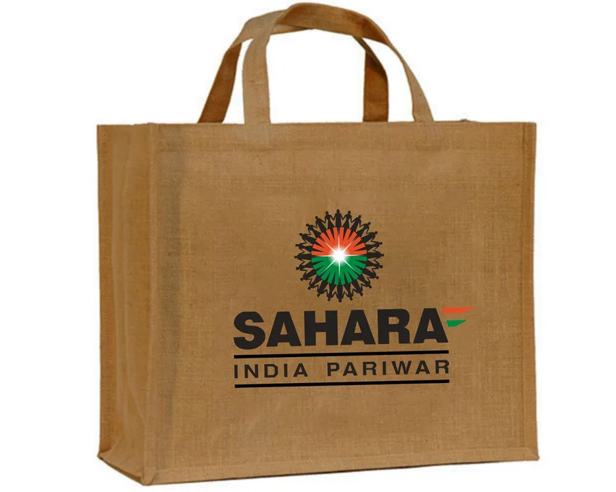 Jute shopper, tape handles, large (JTE-34)