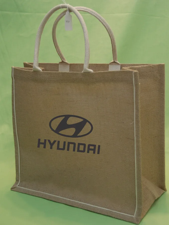 Jute shopper, rope handles, standard (JTE-45)