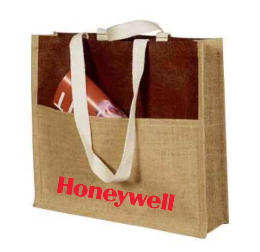 Jute shopper, grocery, tape handles (JTE-50)