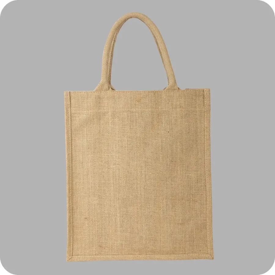 Jute tote, 16 × 18 × 5, tall (JTE-73)