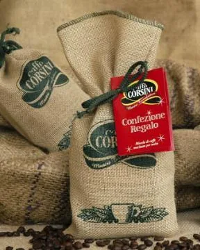 Jute sack pouch, coffee (PCH-23)